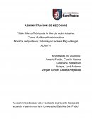 Marco Teórico de la Ciencia Administrativa