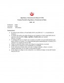 Examen Parcial de Algoritmos y Estructuras de Datos