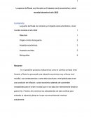La guerra de Rusia con Ucrania y el impacto socio-económico a nivel mundial durante el año 2022