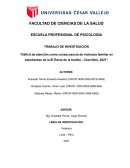 Violencia familiar y su impacto en el déficit de atención: Investigación en estudiantes de Chorrillos