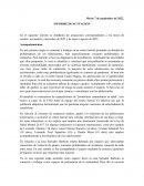 INFORME DE ACTUACION