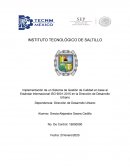 Implementación de un Sistema de Gestión de Calidad en base al Estándar Internacional ISO 9001-2015 en la Dirección de Desarrollo Urbano