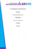 Investigación de Administración Gobiernos Autónomos Descentralizados (GADs)