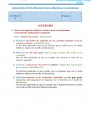 Laboratorio N° 13: Informe técnico-objetivos y conclusiones