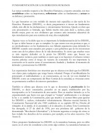 FUNDAMENTACION FILOSOFICA DE LOS DERECHOS HUMANOS. Página 1