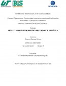 ENSAYO SOBRE SUSTENTABILIDAD ENCONÓMICA Y POLÍTICA