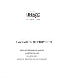 EVALUACION DE PROYECTO. Página 1