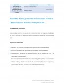 Actividad: El dibujo infantil en Educación Primaria. Decodificación, análisis e interpretación