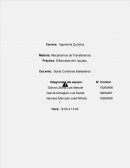 Práctica de Difusividad de Líquidos