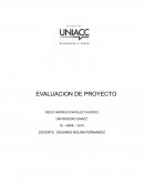 EVALUACION DE PROYECTO