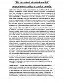 ¿Qué se nos viene a la mente cuando hablamos de Salud Mental?