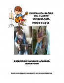 EJERCICIOS INICIALES/ ACORDES/ REPERTORIO