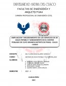 SISTEMA DE AGUA POTABLE Y ALCANTARILLADO