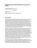 INTEGRACION SOCIAL DE NIÑOS VULNERADOS