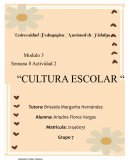 CULTURA ESCOLAR