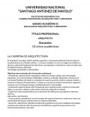 LA CARRERA DE ARQUITECTURA