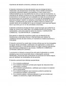 Importancia del derecho comercial y cámaras de comercio