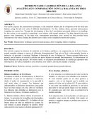 DIFERENCIA DE CALIBRACIÓN DE LA BALANZA ANALÍTICA EN COMPARACIÓN CON LA BALANZA DE TRES BRAZOS