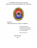 PROYECTO: “ORGANIZACIÓN DE UN EVENTO ACADÉMICO”