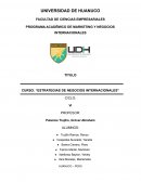 ESTRATEGIAS DE NEGOCIOS INTERNACIONALES