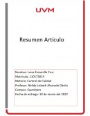 Resumen Control de calidad