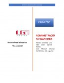 PROYECTO FINAL. ADMINISTRACION FINANCIERA