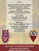 Ahorro, inversión y financiamiento: mi propio presupuesto