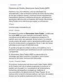 Estatutos del Partido: Movimiento Salva Pueblo (MSP)