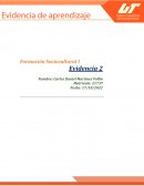 Evidencia 2 Formación Sociocultural