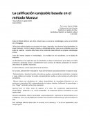 La calificación canjeable basada en el método Manzur