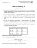 Serie demanda de agua