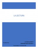 IMPORTANCIA DE LA LECTURA