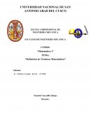 Definición de términos matemáticos