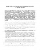 RESEÑA ARTICULO NACIÓN Y REGIÓN EN LOS ORÍGENES DEL ESTADO NACIONAL EN COLOMBIA