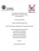 Investigacion de las ciencias experimentales