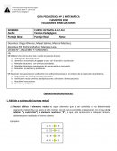 GUÍA PEDAGÓGICA Nº 1 MATEMÁTICA