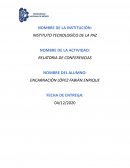 RELATORÍA DE CONFERENCIAS