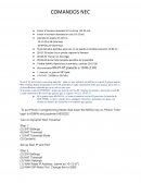 COMANDOS NEC