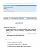 MODELO COMPRENSIVO Y RESOLUCIÓN PROBLEMAS