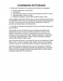 Investigación de Productos