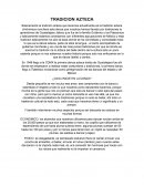 TRADICION AZTECA