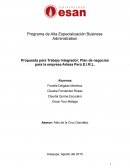 Propuesta para Trabajo Integrador: Plan de negocios para la empresa Artesa Perú E.I.R.L.