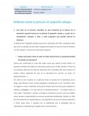 Reflexión "El pequeño salvaje"