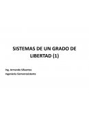 SISTEMAS DE UN GRADO DE LIBERTAD
