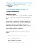 Actividad Gamificación en el Aula