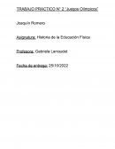 TRABAJO PRACTICO N° 2 “Juegos Olímpicos”