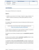 Caso grupal: Métodos de evaluación