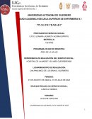 PLAN DE TRABAJO DEL SERVICIO SOCIAL