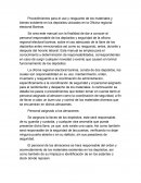 Procedimientos para el uso y resguardo de los materiales y bienes existente en los depósitos ubicados en la Oficina regional electoral Barinas