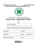 GUIA DE LABORATORIO 3 TEMA: PRESUPUESTOS